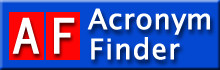 Acronym Finder logo: click here and find out what those acronyms and abbreviations stand for!